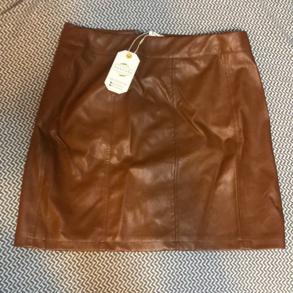 Leather skirt